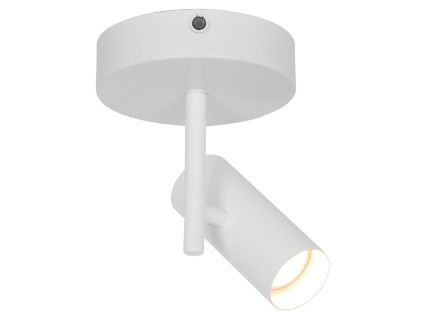 Bílé kovové bodové světlo Jerome 19,5 cm