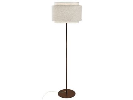 Béžová kovová stojací lampa Takai 150 cm