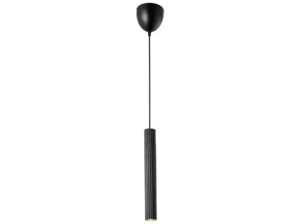 Černé kovové závěsné světlo Vico 40 cm