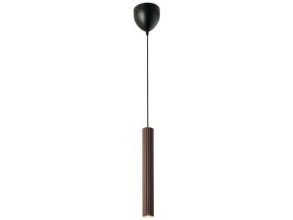 Hnědé kovové závěsné světlo Vico 40 cm