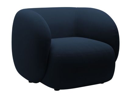 Královsky modré sametové křeslo MICADONI Kate
