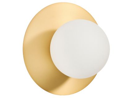 Zlaté kovové nástěnné světlo Kave Home Brisia 15 cm