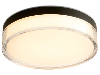 Černé kovové stropní LED světlo Halo Design Clear 23 cm
