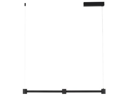 Černé kovové závěsné LED světlo Nova Luce Puize 80 cm