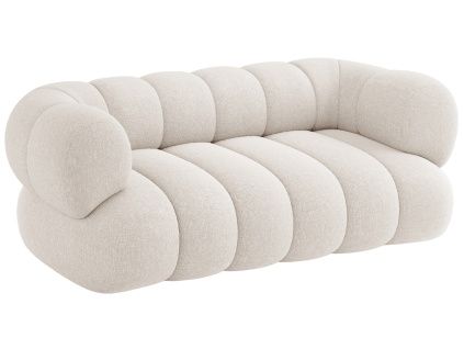Světle béžová čalouněná dvoumístná pohovka Cosmopolitan Design Koge 180 cm