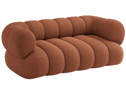 Terakotově oranžová čalouněná dvoumístná pohovka Cosmopolitan Design Koge 180 cm