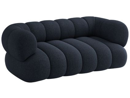 Tmavě modrá čalouněná dvoumístná pohovka Cosmopolitan Design Koge 180 cm