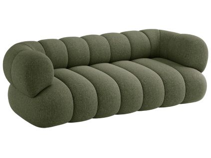 Zelená čalouněná trojmístná pohovka Cosmopolitan Design Koge 210 cm