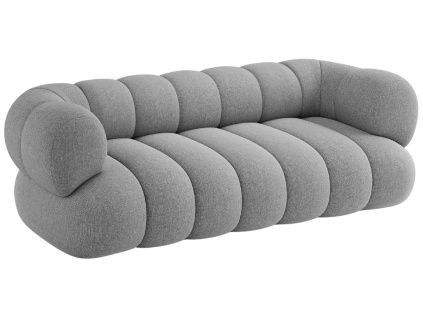 Šedá čalouněná trojmístná pohovka Cosmopolitan Design Koge 210 cm