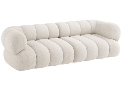 Světle béžová čalouněná čtyřmístná pohovka Cosmopolitan Design Koge 240 cm