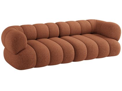 Terakotově oranžová čalouněná čtyřmístná pohovka Cosmopolitan Design Koge 240 cm