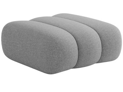 Šedá čalouněná podnožka Cosmopolitan Design Koge 95 x 95 cm