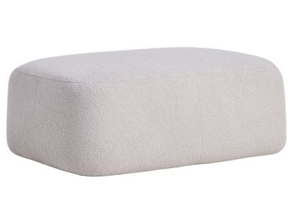 Šedá bouclé podnožka Kave Home Martina 123 x 85 cm