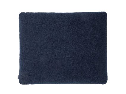 Tmavě modrý bouclé polštář Kave Home Martina 52 x 60 cm