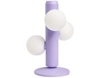 Fialová kovová stolní lampa Kaktee