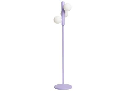 Fialová kovová stojací lampa Kaktee 137 cm