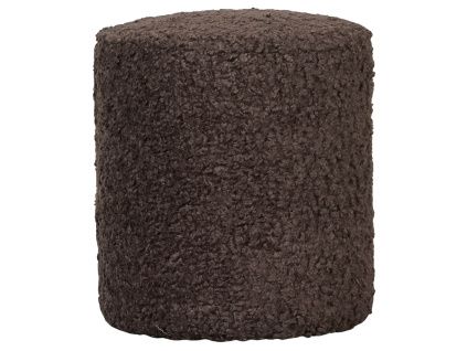Hnědý čalouněný taburet Quax Organic 35 cm