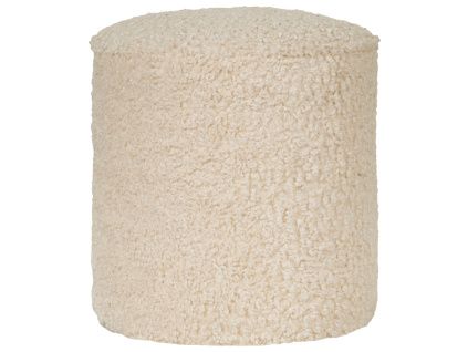 Béžový čalouněný taburet Quax Organic 35 cm