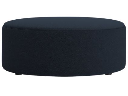 Tmavě modrý bouclé taburet Micadoni Dia 90 cm