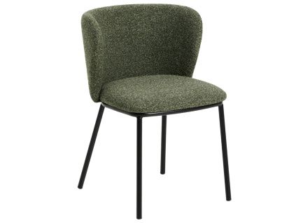 Zelená čalouněná jídelní židle Kave Home Ciselia