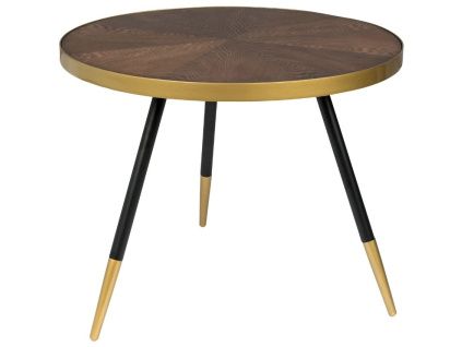 Hnědý jasanový konferenční stolek WLL DENISE 61 cm