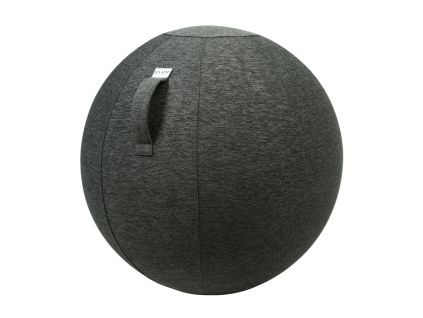 Antracitový sedací / gymnastický míč VLUV STOV Ø 75 cm
