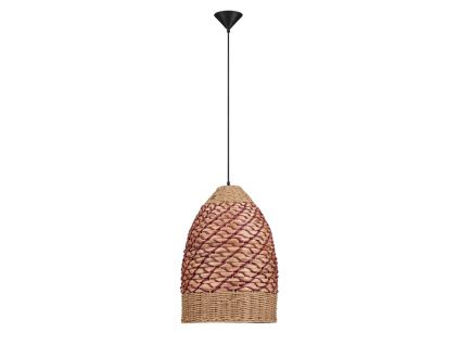 Červené závěsné světlo Nova Luce Mapi 37 cm