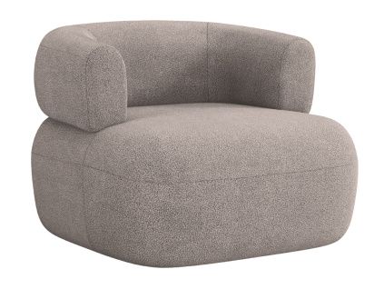Světle hnědé bouclé křeslo Windsor & Co Aldrin