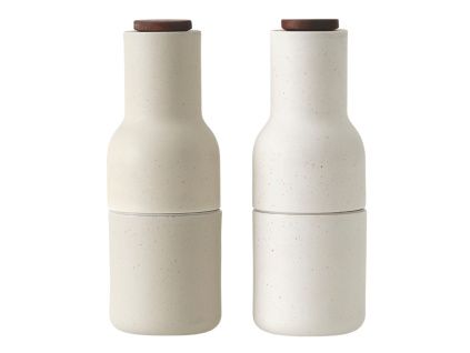 Set dvou bílých keramických mlýnků na sůl a pepř AUDO GRINDER 20,5 cm