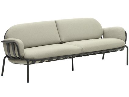 Béžovo-šedá zahradní pohovka kave home Joncols 224 cm