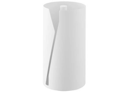 Bílý kovový držák na roli kuchyňských utěrek Yamazaki Tower 30 cm