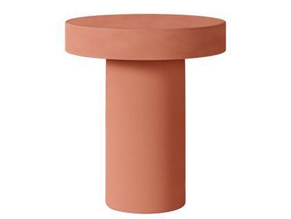 Terakotový cementový zahraní stolek Mirko ø 50 cm