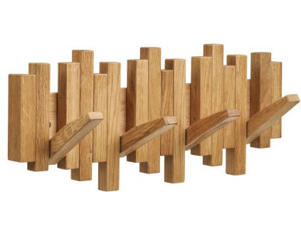Dubový nástěnný věšák Caltro 40 cm