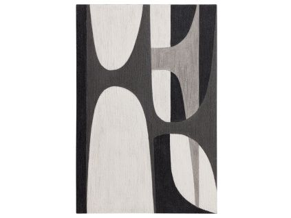 Černobílý abstraktní obraz Kave Home Onure 90 x 60 cm