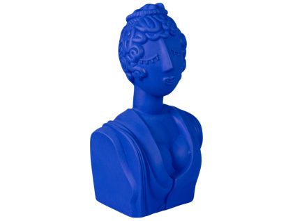Modrá keramická dekorativní soška Poppea 45 cm