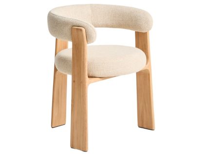 Béžová dřevěná zahradní židle Kave Home Granite