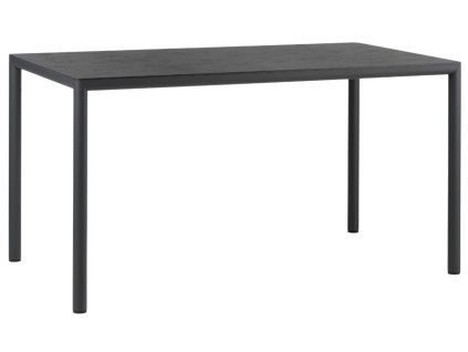 Tmavě šedý zahradní stůl Piave 140 x 80 cm