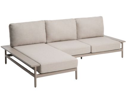 Béžová zahradní rohová pohovka Kave Home Vathi 250 cm