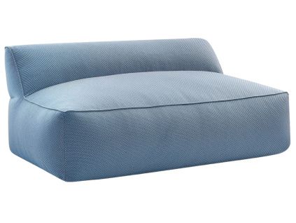 Tmavě modrá zahradní pohovka Riviera 160 cm