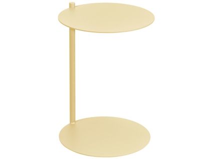 Žlutý kovový odkládací stolek Ande 40 cm