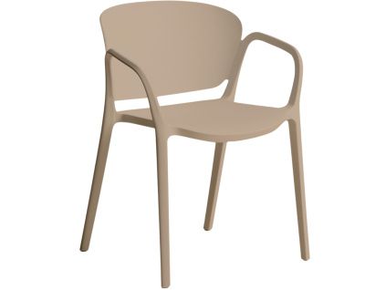 Béžová plastová zahradní židle kave home Ania