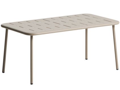 Béžový kovový zahradní stůl kave home Brai 180 x 90cm