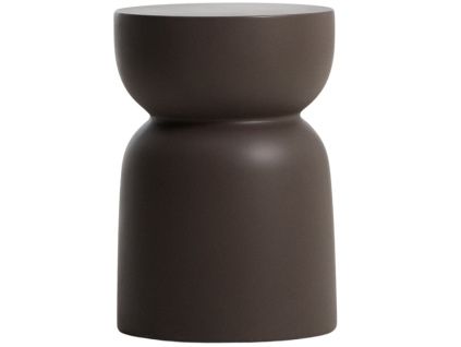 Hnědý cementový zahradní stolek Kave Home Garbet 32 cm