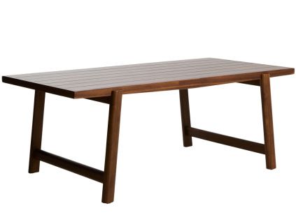 Dřevěný zahradní jídelní stůl kave home Itani 200 x 100 cm