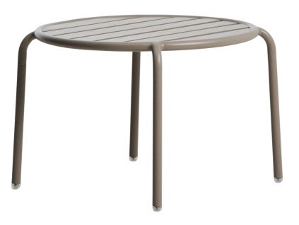 Béžový kovový zahradní stolek kave home Joncols 60 cm