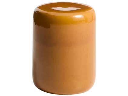 Žlutý zahradní stolek kave home Mesquida 35 cm