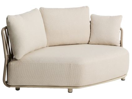 Béžový zahradní modul kave home Osani 167 cm s výpletem