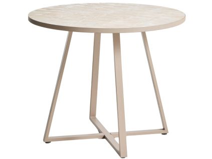 Béžový zahradní bistro stolek kave home Tella Ø 90 cm