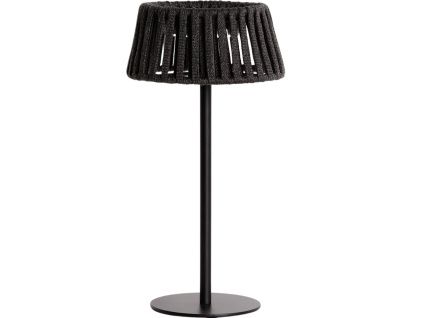 Černá zahradní solární LED lampa kave home Aldet