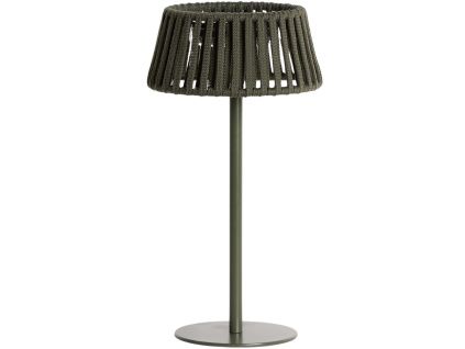 Zelená zahradní solární LED lampa kave home Aldet